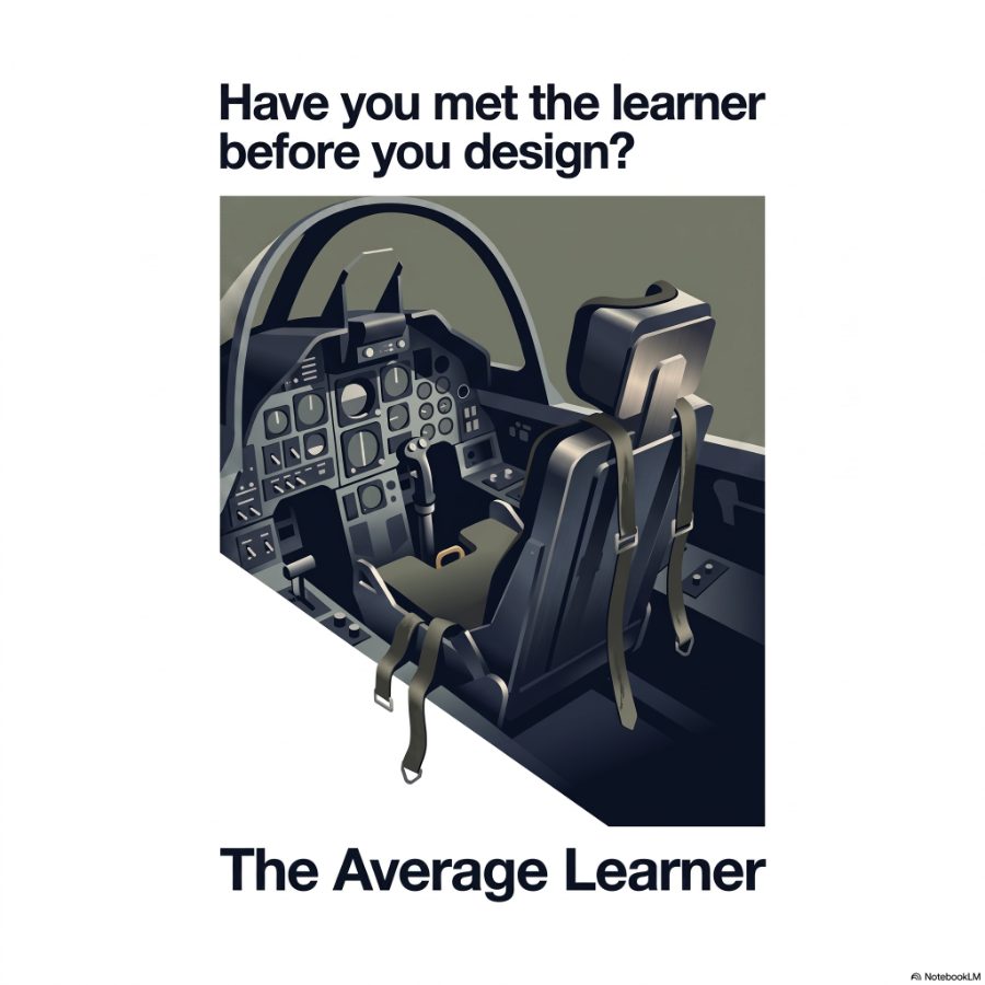 Empty fighter-jet cockpit — the average learner