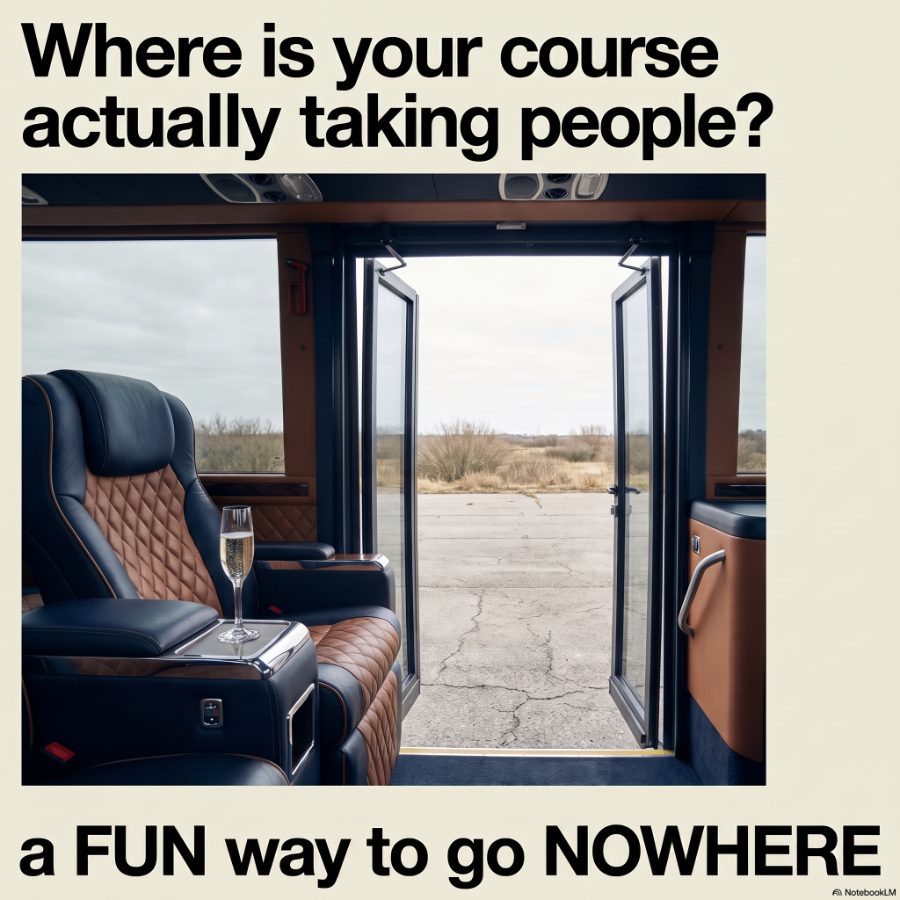 Luxury bus with open door going nowhere